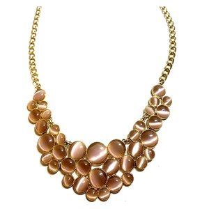 Crepe Gold Formal Necklace